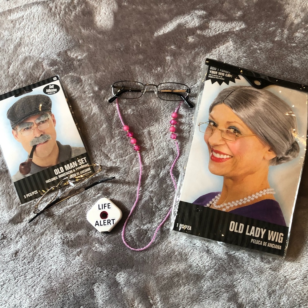 Halloween Couple costume bundle. Grandma grandpa